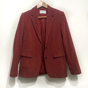 Babaton Taylor Corduroy Blazer Rust Red/Burnt Orange Size 8